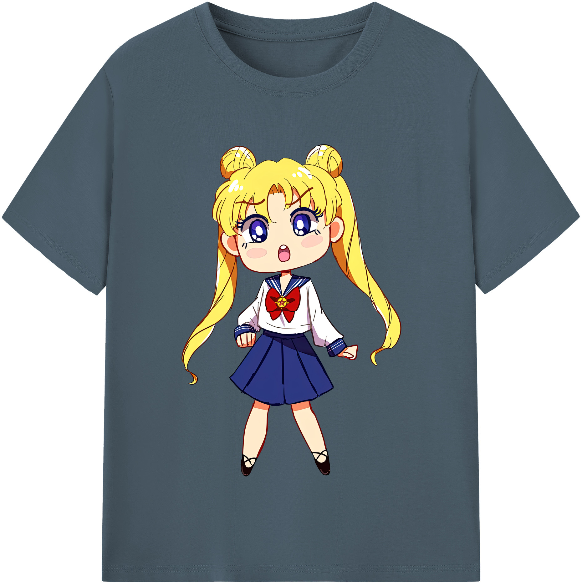 （画像用） 美少女戦士セーラームーン 愛野 美奈子 あいの みなこ Sailor Moon Aino Minako 綿100％半袖Tシャツ（フロントプリント）